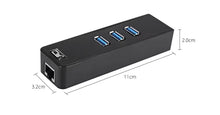 Load image into Gallery viewer, 3-Port USB3.0 Hub with Gigabit LAN
